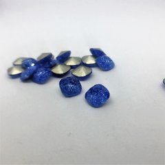 Камінь з підложкою. Синій. 6х6 мм, 37137, В наявності, 11