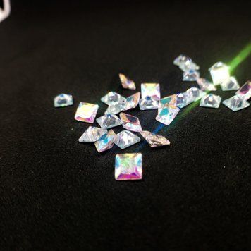 Фіаніти. Crystal AB. Квадрат. 5х5 мм