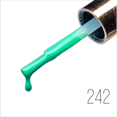 Гель-лак LOYA №242 Неоновий світло-бірюзовий, 332242, В наявності, 9, Зелений, Гель-лак LOYA №242 світло-бірюзовий неоновий 10 мл