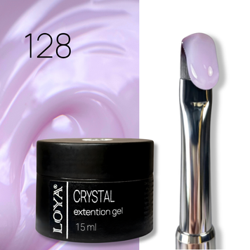 Kонструюючий гель Crystal Builder Gel 128 Без ТРО Ніжна лаванда 15 мл
