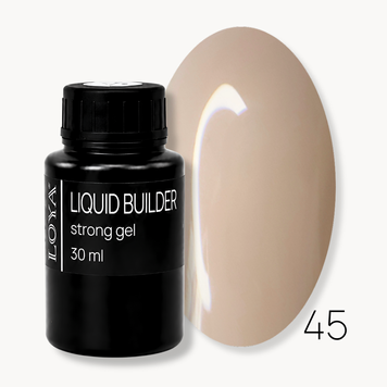 Liquid Builder Gel 45 LOYA Warm Beige, 30 ml