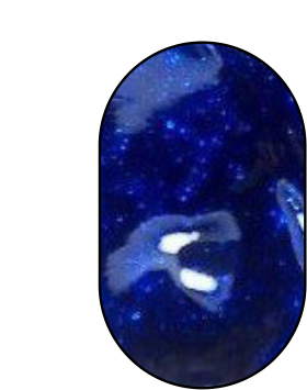 Гель-фарба синя з глітером LOYA з липким шаром 5 мл, 16405, В наявності, 6, Темно-синій