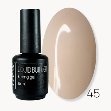 Liquid Builder Gel 45 LOYA Warm Beige, 15 ml