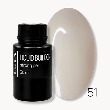 Liquid Builder Gel 51 LOYA Milky Beige, 30 ml