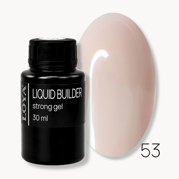 Liquid Builder Gel 53 LOYA Powder Nude, 30 ml
