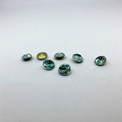 Камінь круглий зелений AB. 6 мм, 37176, В наявності, 77