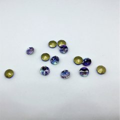 Камень круглый фиолетовый AB. 5 мм, 37177, В наличии, 75