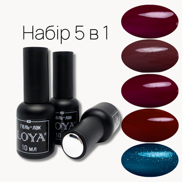 Gelo polish set LOYA Mood 10 ml 5 pcs