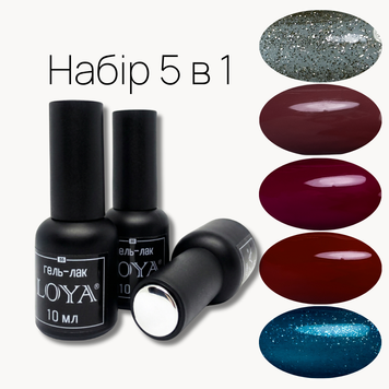 Gelo polish set LOYA Mood 10 ml 5 pcs