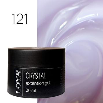 Kонструюючий гель Crystal Builder Gel 121 Без ТРО Пастельный сиреневый 30 мл