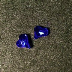 Сердце Синий 7*6 мм, 905109, В наличии, 2, Темно-синий