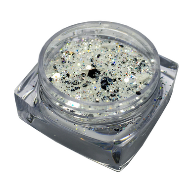 Брокат для декора ногтей  серебро с голубым оттенком, 59424, Нет в наличии, Серебро
