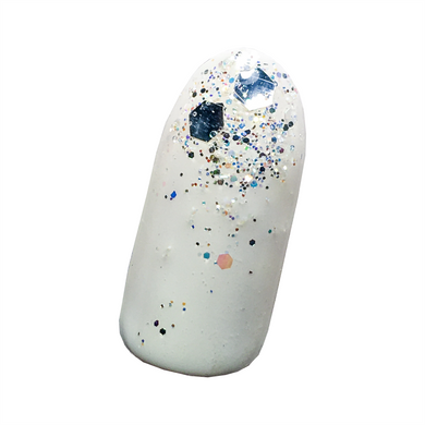 Брокат для декора ногтей  серебро с голубым оттенком, 59424, Нет в наличии, Серебро