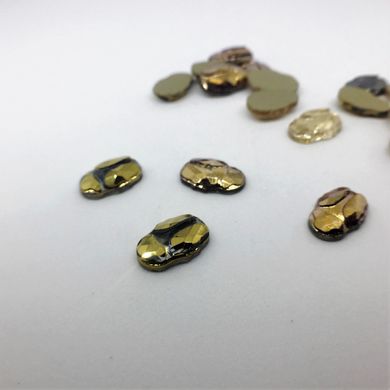 Жуки. Золото метал. 8х12 мм, 37183, В наличии, 33