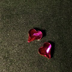 Сердце Фуксия АВ 7*6 мм, 905110, В наличии, 1, Малиновый