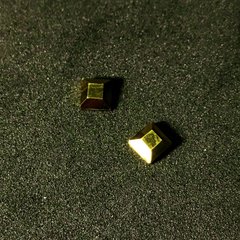 Квадрат Золотий метал 4*4 мм, 905367, В наявності, 6, Золотий