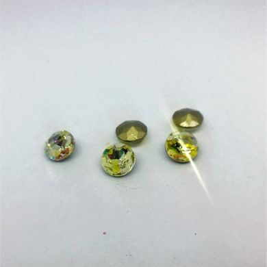 Камінь круглий світло жовтий АВ. 6 мм, 37145, В наявності, 28