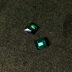 Квадрат Изумрудный АВ 4*4 мм, 905366, В наличии, 5, Зелёный