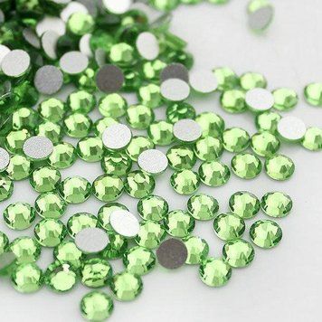 Стрази GREEN SS6, 100 шт