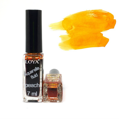 Рідка акварель Aquarelle Fluid LOYA персиковий помаранчевий Peach 7 мл, 55108, Немає в наявності, Жовтий