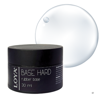 Solid Clear Gel Polish Base Base Hard LOYA 30 ml