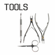 Tools for manicure and pedicure